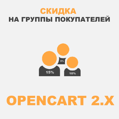 Модуль загальної знижки для різних груп покупців Opencart 2x [OCMOD]