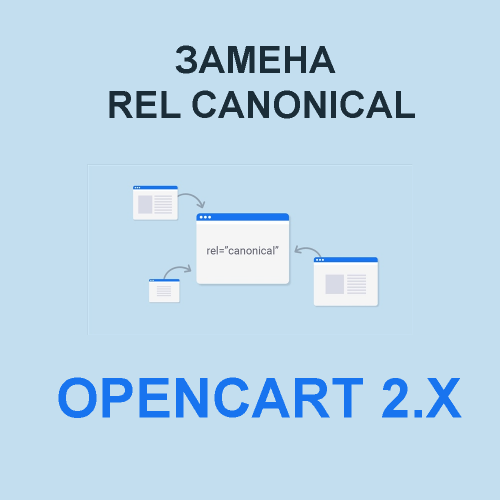 Модуль заміни канонічних посилань - Canonical Replace для Opencart 2.x [OCMOD]