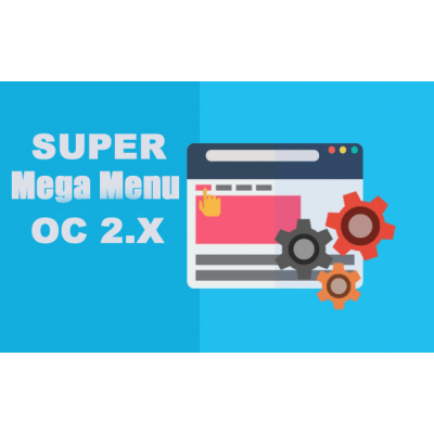 Модуль Super Mega Menu - горизонтальное меню Opencart 2.x [OCMOD]