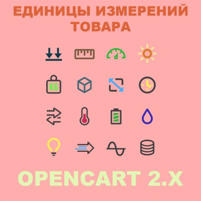 Единицы измерения для цены товара на Opencart 2.x [OCMOD]