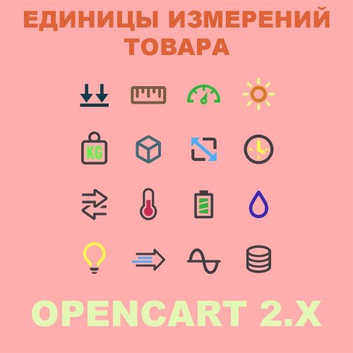 Единицы измерения для цены товара на Opencart 2.x [OCMOD]