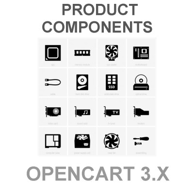 Модуль Составляющие товара / Product Components для Opencart 3.X [OCMOD]