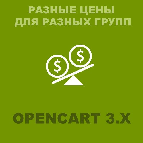 Різні ціни для груп клієнтів Opencart 3.x [OCMOD]