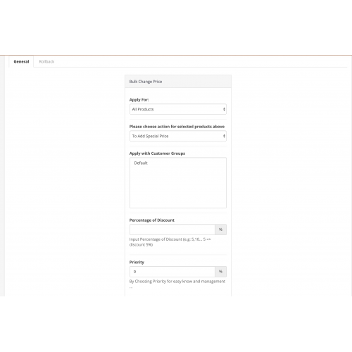 Модуль Масове зміна цін, акцій, знижок для OpenCart 3.x [OCMOD]