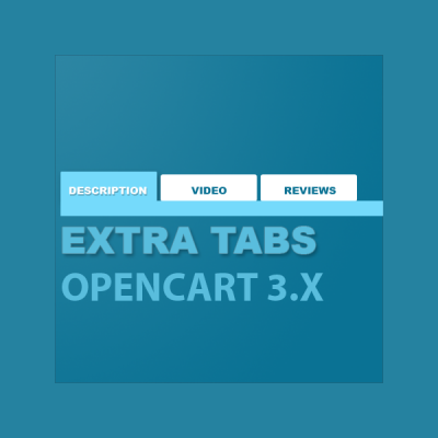 Дополнительные вкладки карточке товара / Extra tabs- Opencart 3x [OCMOD]